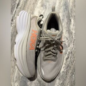 Hoka One One Gray and Orange Women's Shoes